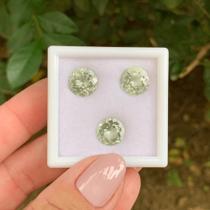 3ø Prasiolita Brilhante ø10,3mm 10,34ct