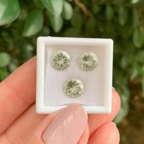 3ø Prasiolita Brilhante ø7,7mm 4,71ct