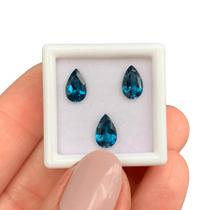 3ø Topázio Azul London Blue Gota 2,72ct