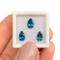 3ø Topázio Azul London Blue Gota 2,92ct 3ø Topázio Azul London Blue Gota 2,92ct