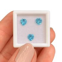 3ø Topázio Swiss Blue Coração 5x5mm 1,73ct
