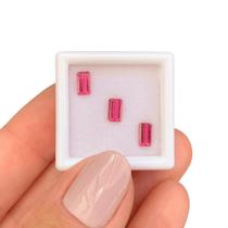 3ø Turmalina Rosa Pink Baguete Retangular 1,04ct