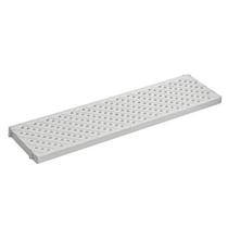 3pç grelha piso pedestre pvc resistente 13x50cm cinza tigre