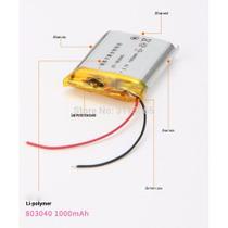(3pcs) Bateria 1000mah 3,7v Espessura 8mm 803040 (3pcs) Bateria 1000mah 3,7v Espessura 8mm 803040