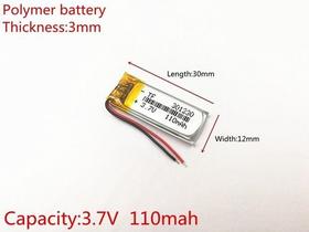 (3pcs) Bateria 110 Mah 3,7v Óculos Nvidia 301230 - (3pcs) Bateria 110 Mah 3,7v Óculos Nvidia 301230 -