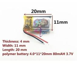 (3pcs)bateria 80 Mah 3,7v 401120 Mp3 Mp4 Mp5 - (3pcs)bateria 80 Mah 3,7v 401120 Mp3 Mp4 Mp5 -