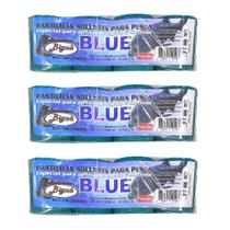 3pcs Pastilha de Pesca Carpa Cabeçuda Sabor Blue 280g Biguá