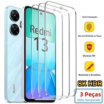3PCS Vidro Temperado Para Redmi Note 13 4G 5G Pro Protetor de Tela
