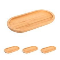 3un bandeja oval tábua bambu 31,5cm servir frios 3un bandeja oval tábua bambu 31,5cm servir frios