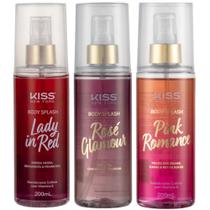 3UN Body Splash Lady in Red Rose Glamour Pink Romance Kiss