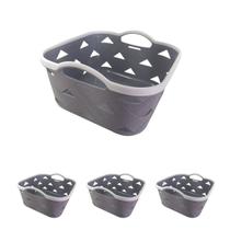 3un Cesto Organizador Caixa objetos Multiuso quadrado 16cm 3un Cesto Organizador Caixa objetos Multiuso quadrado 16cm