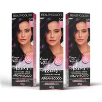 3un Coloração Individual Beauty Color 3.66 Castanho Púrpura 3un Coloração Individual Beauty Color 3.66 Castanho Púrpura