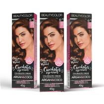 3un Coloração Individual Beauty Color 6.35 Chocolate Glamour 3un Coloração Individual Beauty Color 6.35 Chocolate Glamour