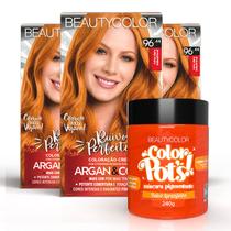 3un. Coloração Kit Beautycolor 96.44 + Color Pots Ruivo Laranjinha 3un. Coloração Kit Beautycolor 96.44 + Color Pots Ruivo Laranjinha