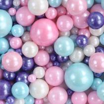 3Un Confeito comestível Sugar Beads Colorido Vários tamanhos
