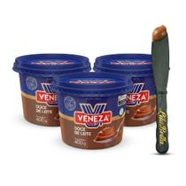 3UN Doce De Leite Tradicional 400g Veneza+Espátula Lilabella 3UN Doce De Leite Tradicional 400g Veneza+Espátula Lilabella