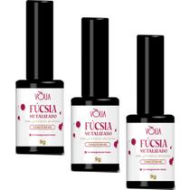 3UN Esmalte Em Gel Fucsia Matalizado 9G Volia