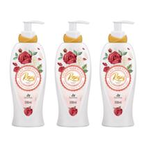 3UN Loção Hidratante Corporal Rosas Vermelhas 300ml Davene