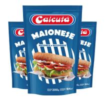 3Un Maionese Calcutá 200G Embalagem Refil Econômico Para Lanches Petiscos Pastéis Batata Frita 3Un Maionese Calcutá 200G Embalagem Refil Econômico Para Lanches Petiscos Pastéis Batata Frita