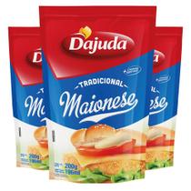 3Un Maionese DAjuda 200G Para Hamburguer Hot Dog Lanches Petiscos Pastéis Batata Frita