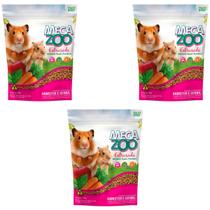 3un MegaZoo Extrusada Hamster E Gerbil 300g