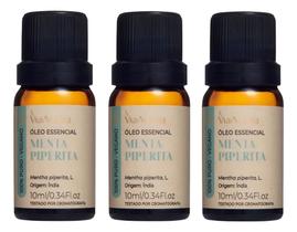 3un Óleos Essenciais 10ml Menta Piperita - Via Aroma 3un Óleos Essenciais 10ml Menta Piperita - Via Aroma