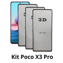 3UN Película 3D de Vidro para Xiaomi Poco X3 Pro