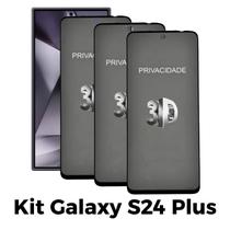 3UN Película 3D Privacidade de Vidro para Samsung Galaxy S24 Plus