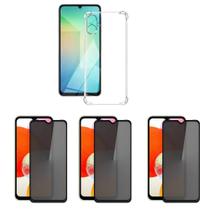 3UN Película Fosca Privacidade 9D + Capa TPU Para Samsung Galaxy A07 3UN Película Fosca Privacidade 9D + Capa TPU Para Samsung Galaxy A07