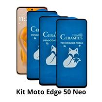 3UN Película Privacidade Fosca 9D Flexivel para Moto Edge 50 Neo 5G Anti Espião
