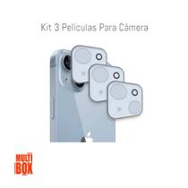 3UN Películas 3D De Vidro Para Proteção Da Câmera Do Iphone 15