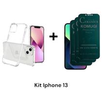 3UN Películas Anti Espião Fosca 9D Privacidade Para Iphone 13 + 1UN Capa Capinha Anti Impacto