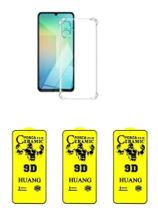 3UN Películas Cerâmica Fosca + Capa Silicone TPU Para Samsung Galaxy A07 3UN Películas Cerâmica Fosca + Capa Silicone TPU Para Samsung Galaxy A07
