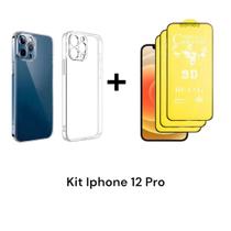3UN Películas Protetoras 9D Flexíveis Fosca + 1UN Capinha Capa Anti Impacto para Iphone 12 PRO 3UN Películas Protetoras 9D Flexíveis Fosca + 1UN Capinha Capa Anti Impacto para Iphone 12 PRO