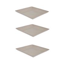 3un Petisqueira prato quadrado 24x24cm fundo cinza