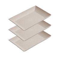 3un Petisqueira travessa Retangular servir 32cm Bege 3un Petisqueira travessa Retangular servir 32cm Bege