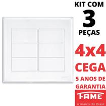 3un Placa 4X4 Cega Com Suporte Evidence