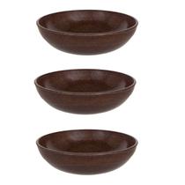 3un Saladeira redonda 25cm Tigela 2,4 Litros Marrom Escuro 3un Saladeira redonda 25cm Tigela 2,4 Litros Marrom Escuro