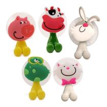 3un. Suporte Para Escova De Dente Infantil - Fixar Na Parede, Espelho