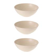 3un Tigela bowl 1lt salada petiscos Bege 18,5cm