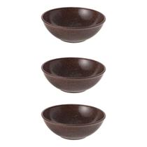3un Tigela bowl 1lt salada petiscos Marrom Escuro 18,5cm 3un Tigela bowl 1lt salada petiscos Marrom Escuro 18,5cm