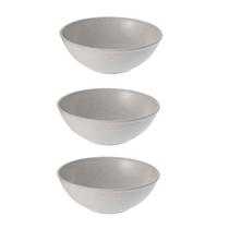 3un Tigela bowl 700ml salada petiscos Cinza Petra 3un Tigela bowl 700ml salada petiscos Cinza Petra