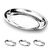 3un Travessa funda oval Inox 24cm Petiscos bar restaurante 3un Travessa funda oval Inox 24cm Petiscos bar restaurante