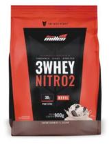 3whey Nitro 2 - 900g Refil Cookies E Cream - New Millen