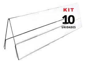3X 10 Display Prisma Acrílico De Mesa 20X8
