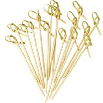 3X 100 Espetos Aperitivo Bambu Decorativo Evento Lanches Buf