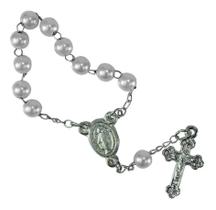 3X 25 Mini Terço Para Lembrancinhas Branca - Nfe