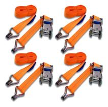 3X 4X Kit Cinta Catraca 1,5Ton Amarração Carga Caminhão Carr