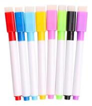 3X 8 Canetas Colorida Para Quadro Branco Com Apagador Na Tam 3X 8 Canetas Colorida Para Quadro Branco Com Apagador Na Tam