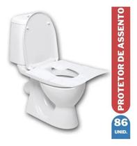 3X 86 Protetores De Vaso Sanitario Universal Descartavel C/ 3X 86 Protetores De Vaso Sanitario Universal Descartavel C/